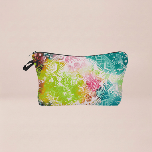 Verdant Kaleidoscope Cosmetic Pouch