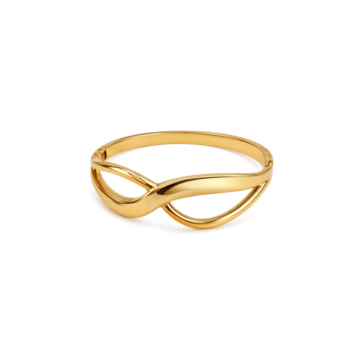 Interlocking Wave Cuff Bracelet