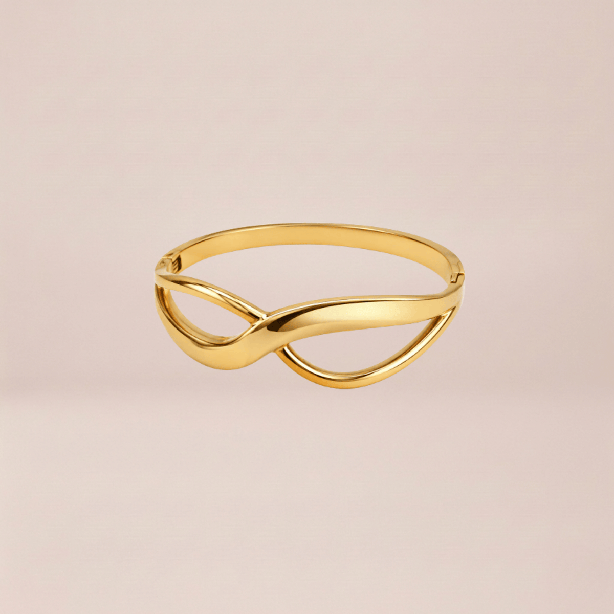 Interlocking Wave Cuff Bracelet