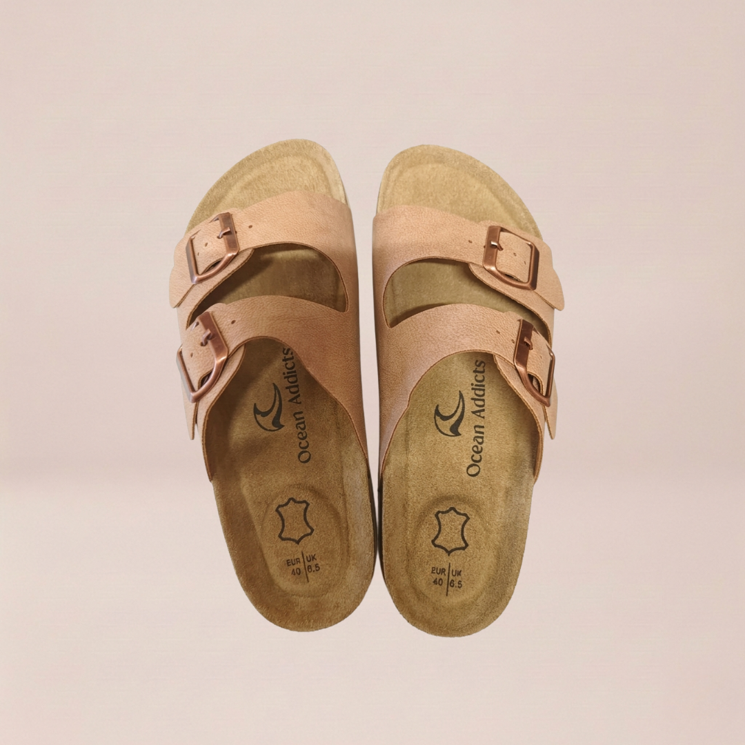 Rose Double Buckle Sandals