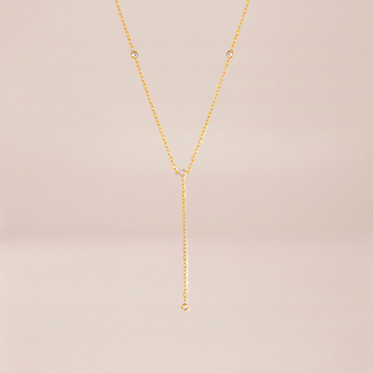 Y-Drop Station Necklace