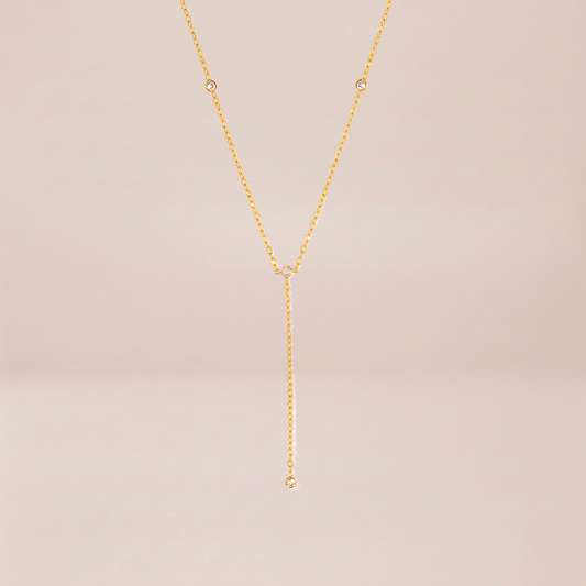 Y-Drop Station Necklace