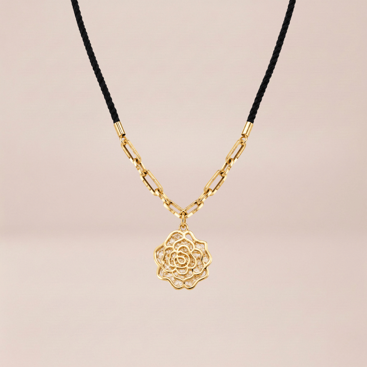 The Golden Rose Bloom Pendant