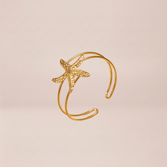 Starfish Open Cuff Bracelet