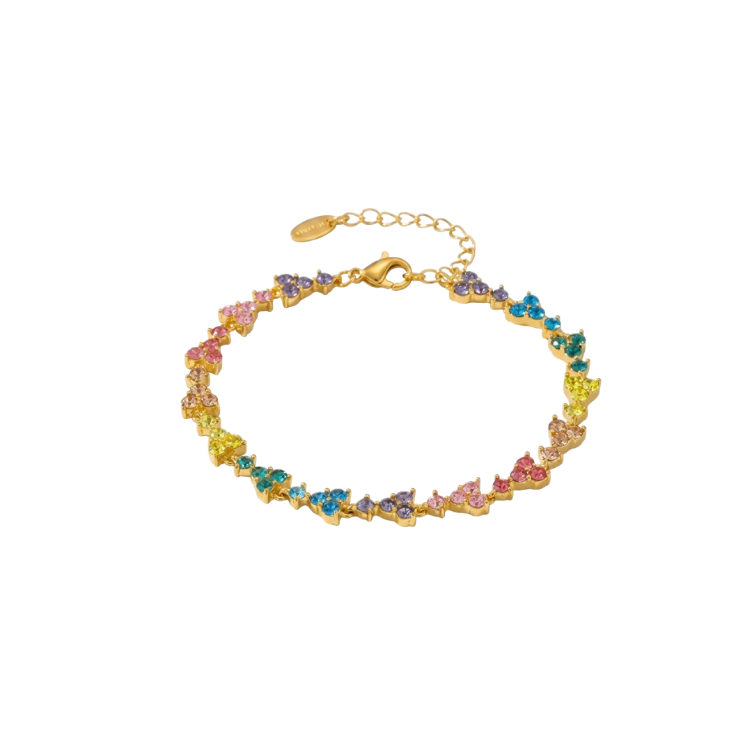 The Iris Pastel Crystal Bracelet
