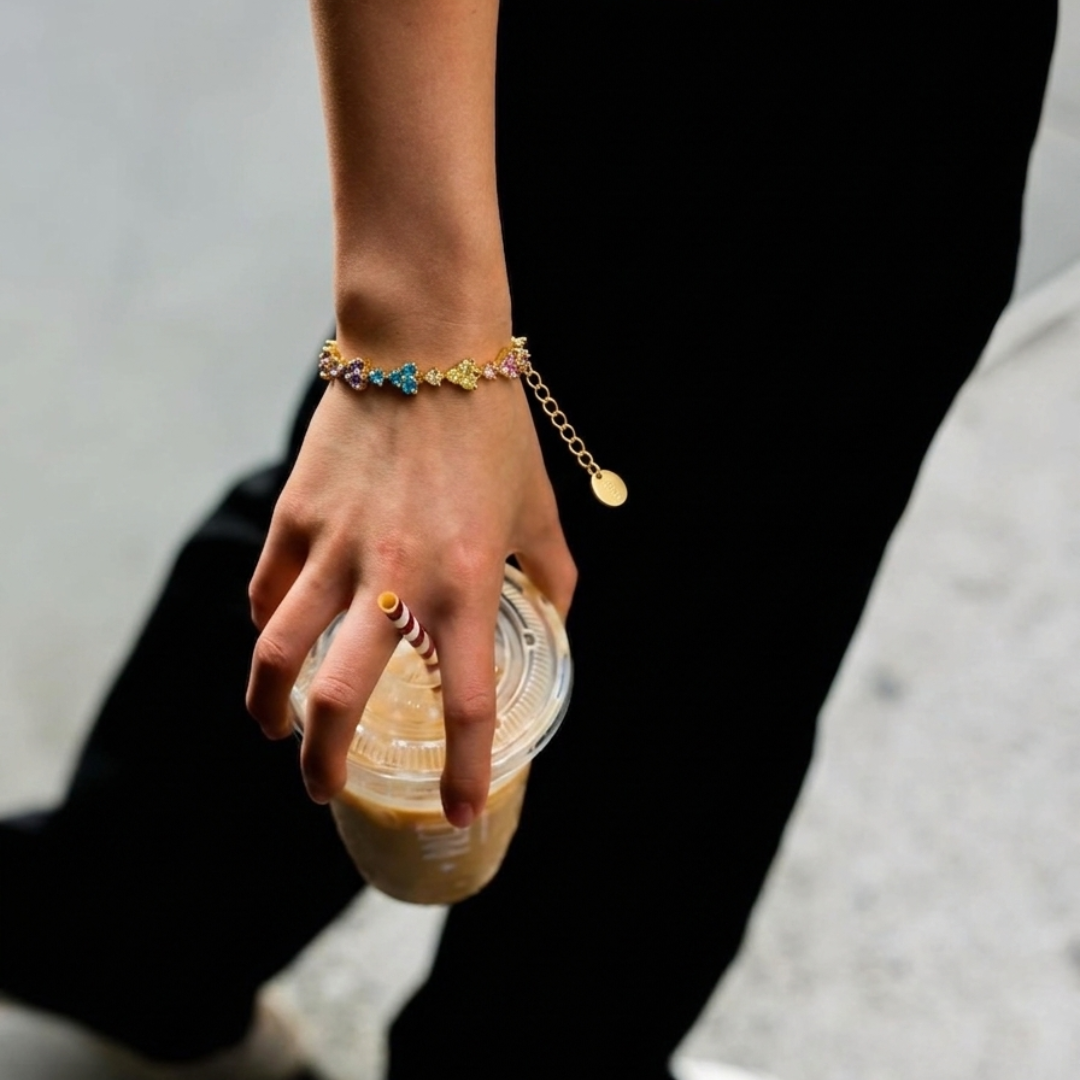 The Iris Pastel Crystal Bracelet