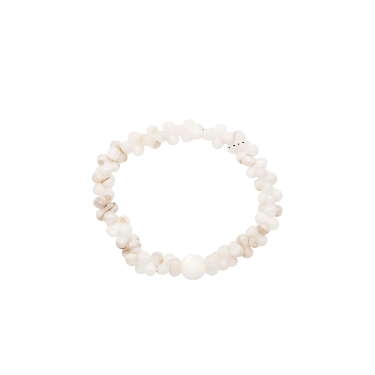 Mother-of-Pearl Beaded Stretch Bracelet