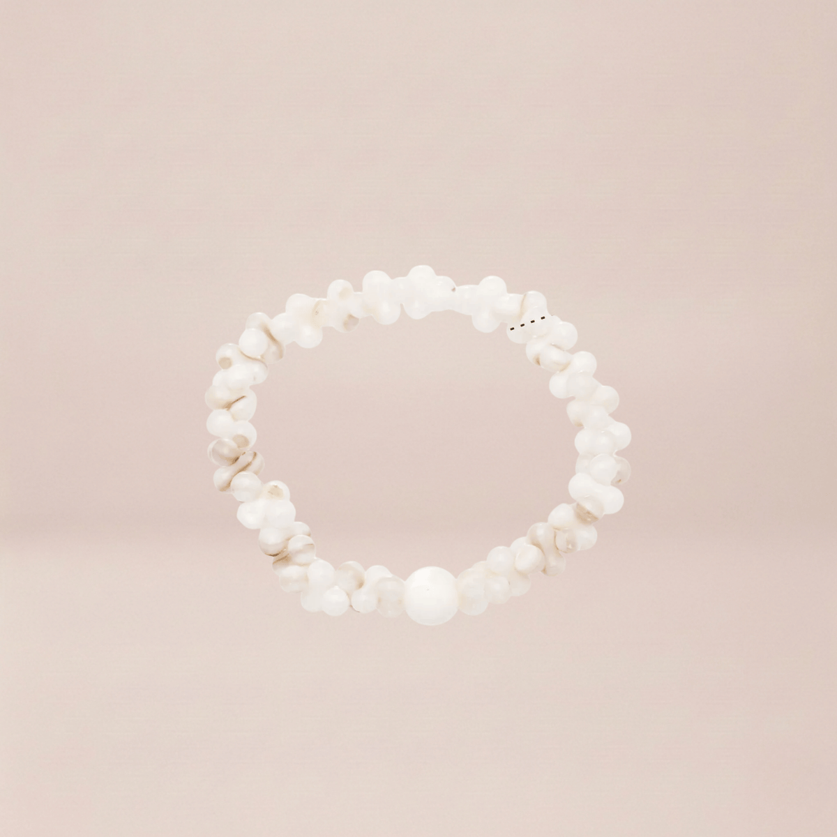 Mother-of-Pearl Beaded Stretch Bracelet