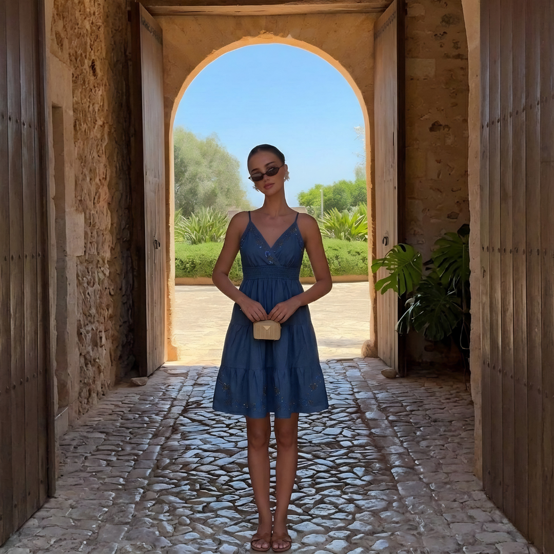 Bloom Denim Dress