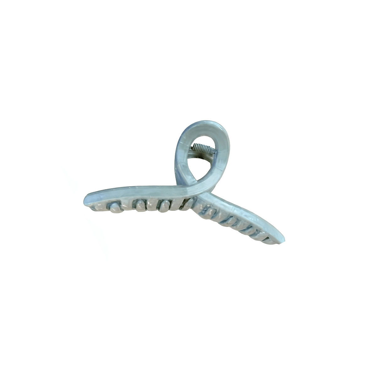 Cross-Loop Sculptural Claw Clip
