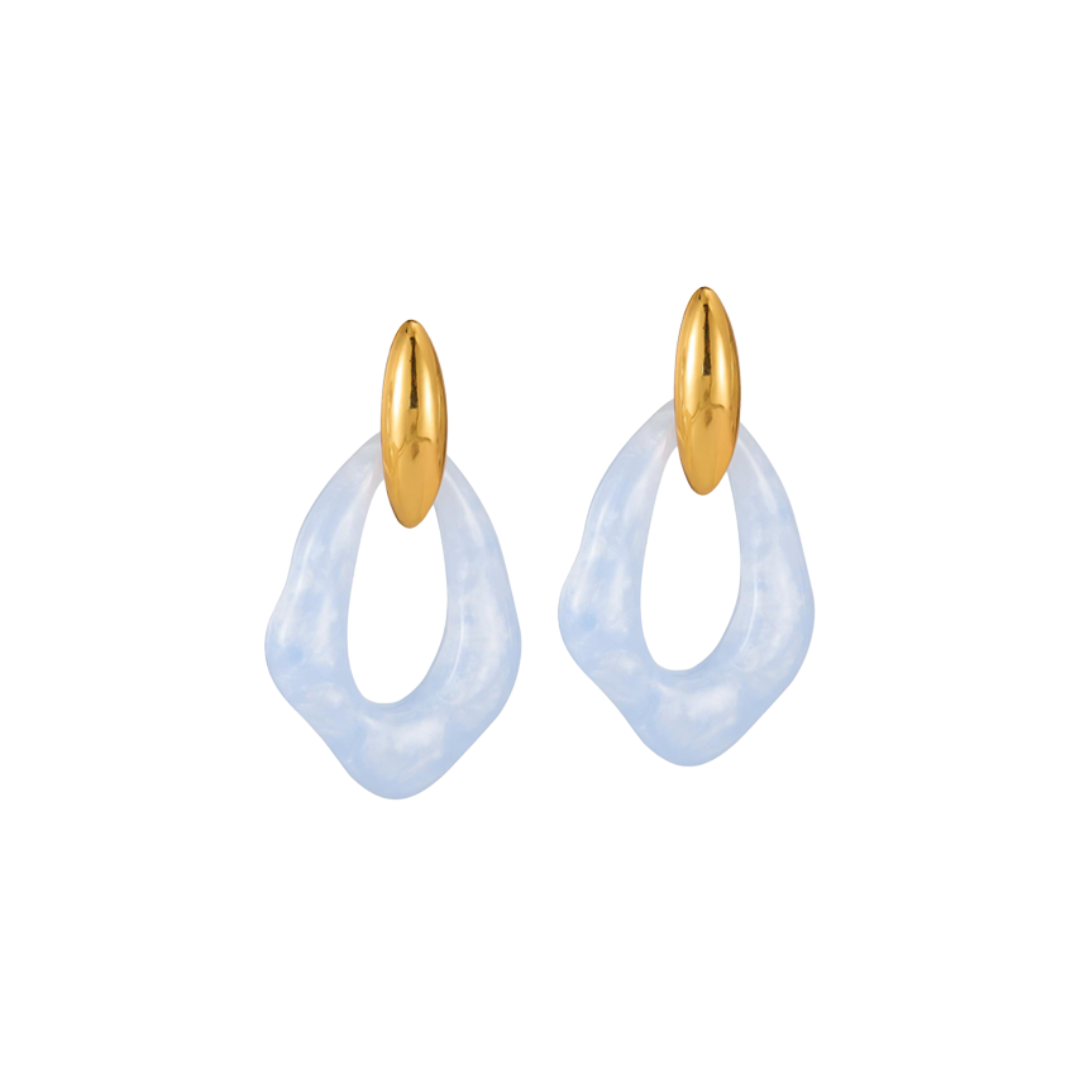 The Celine Marbled Drop Earrings