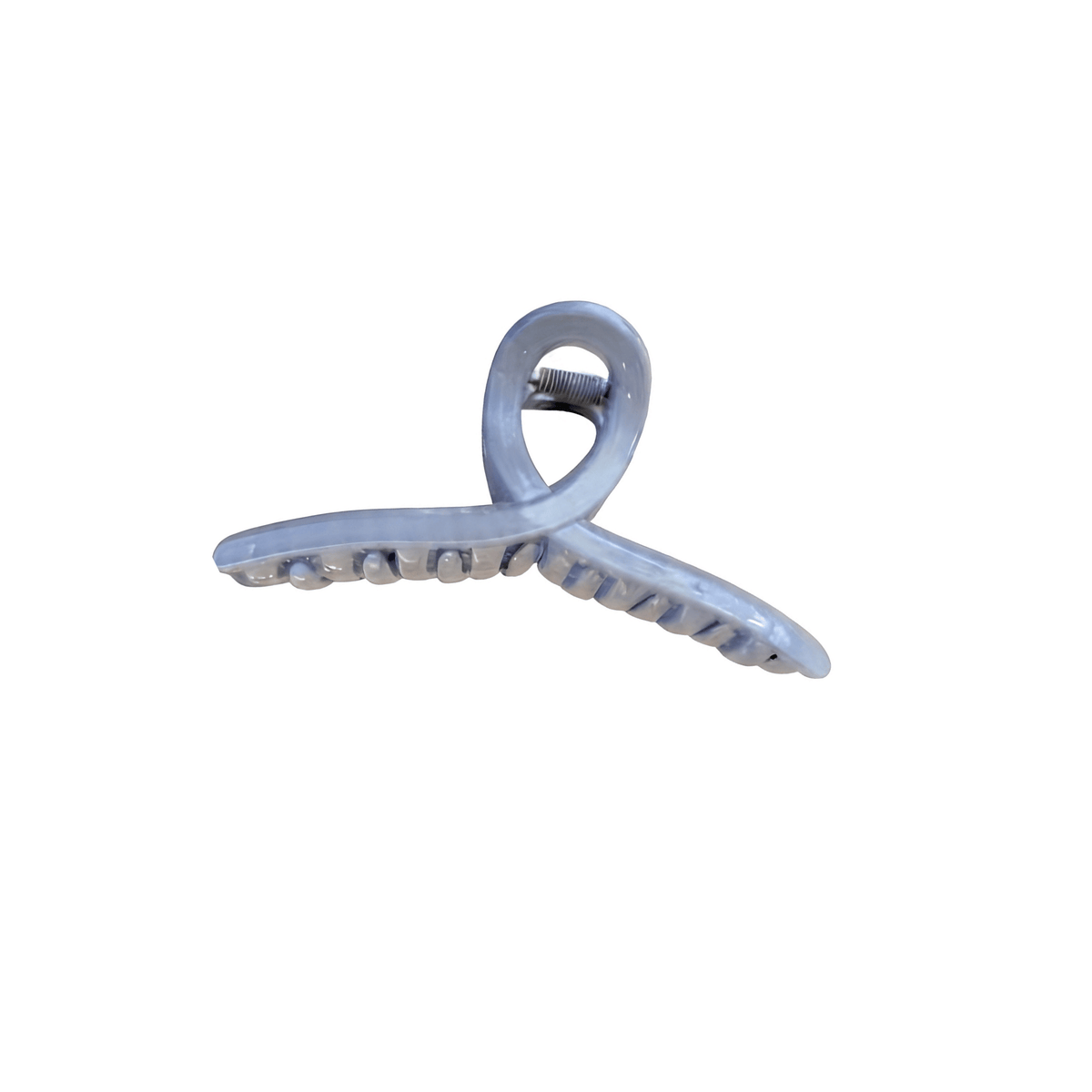 Cross-Loop Sculptural Claw Clip