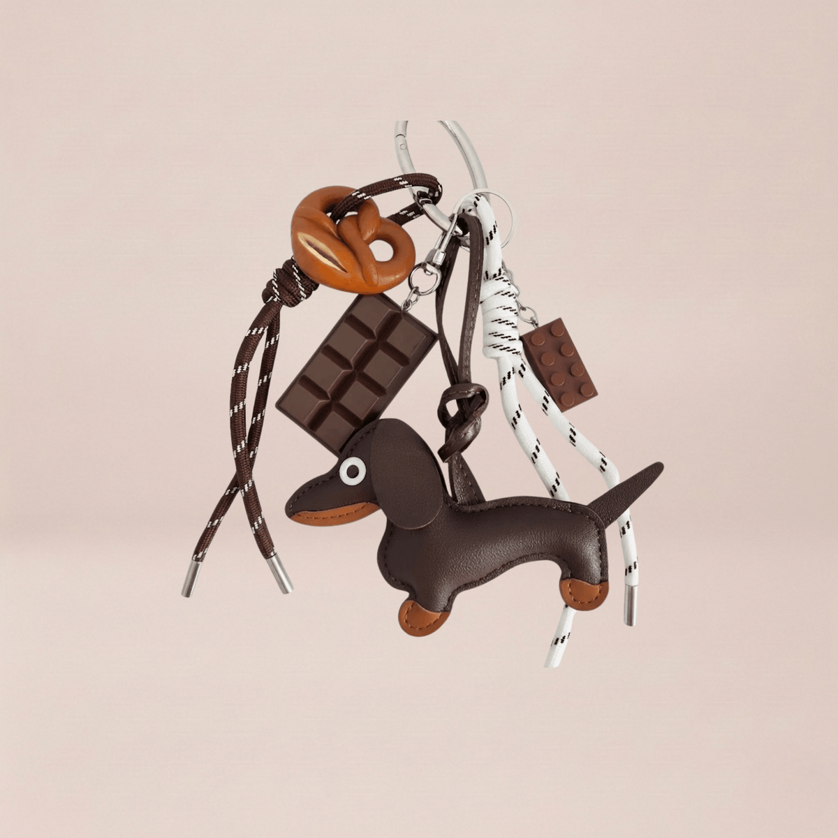 Gourmet Dachshund Charm Keychain