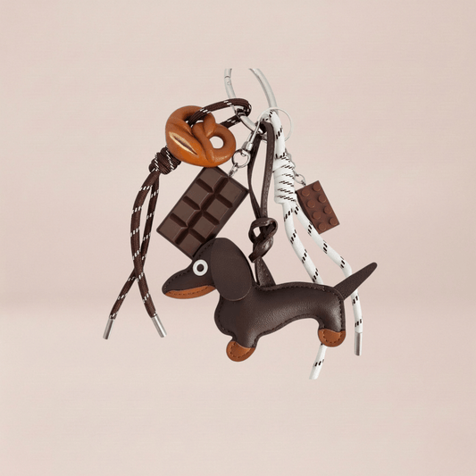 Gourmet Dachshund Charm Keychain