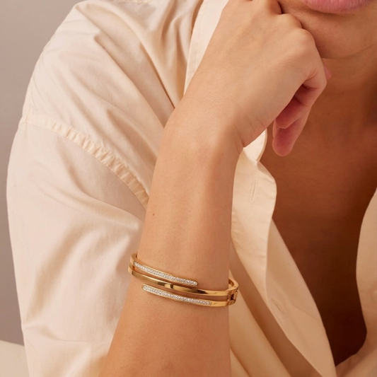 The Elysian Pave Wrap Bangle
