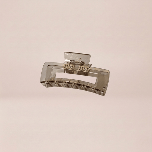 Translucent Rectangular Claw Clip