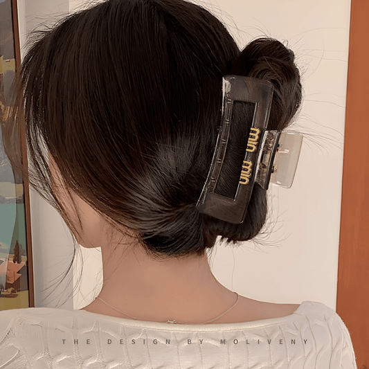 Translucent Rectangular Claw Clip