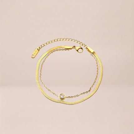The Cleo Duo Chain Bracelet