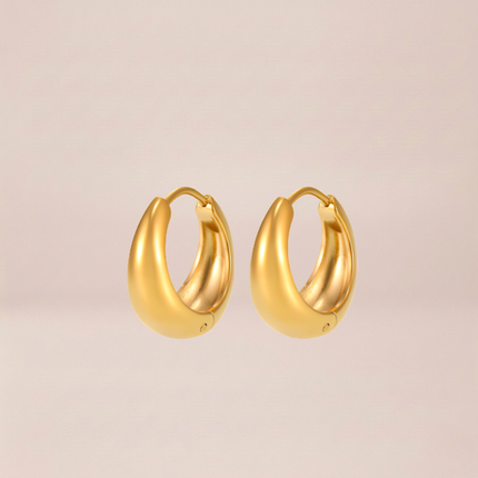 The Luna Chunky Gold Hoop