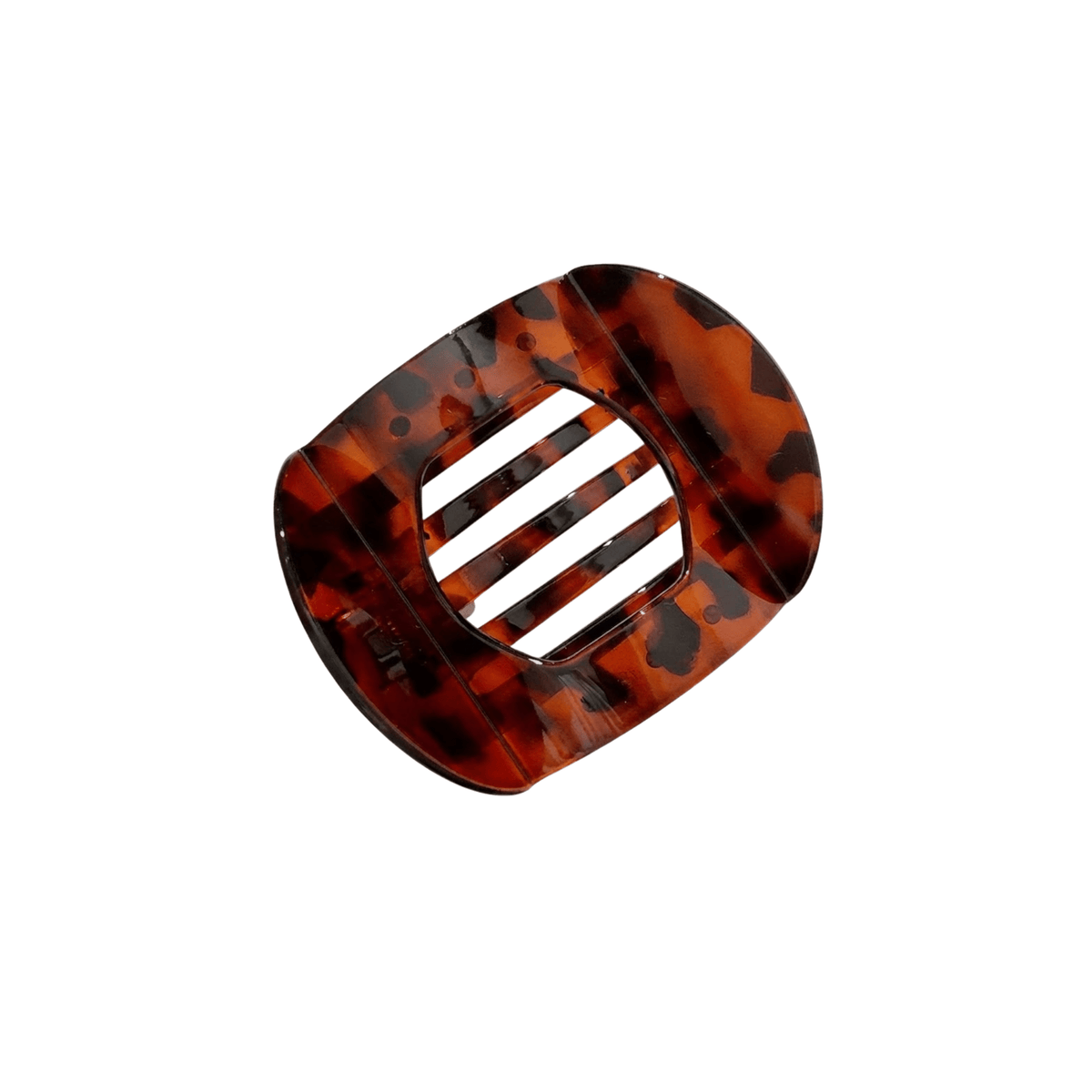 Tortoise Shell Geometric Slide Clip