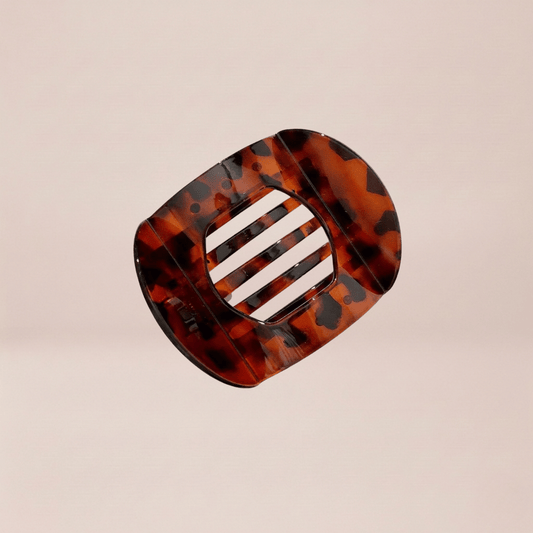 Tortoise Shell Geometric Slide Clip