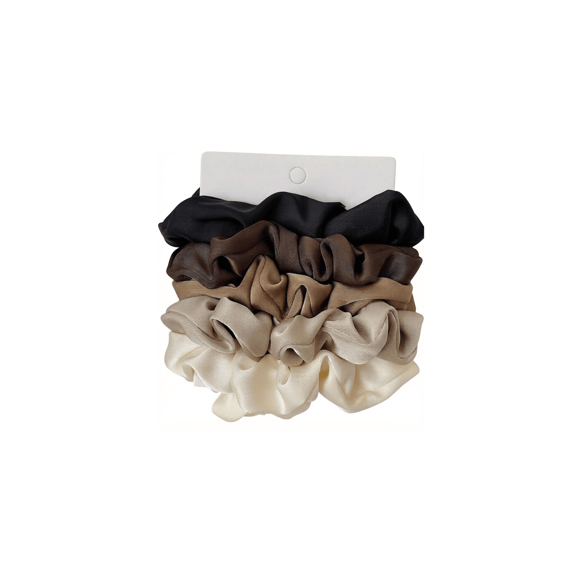 Neutral Silk Scrunchie Set