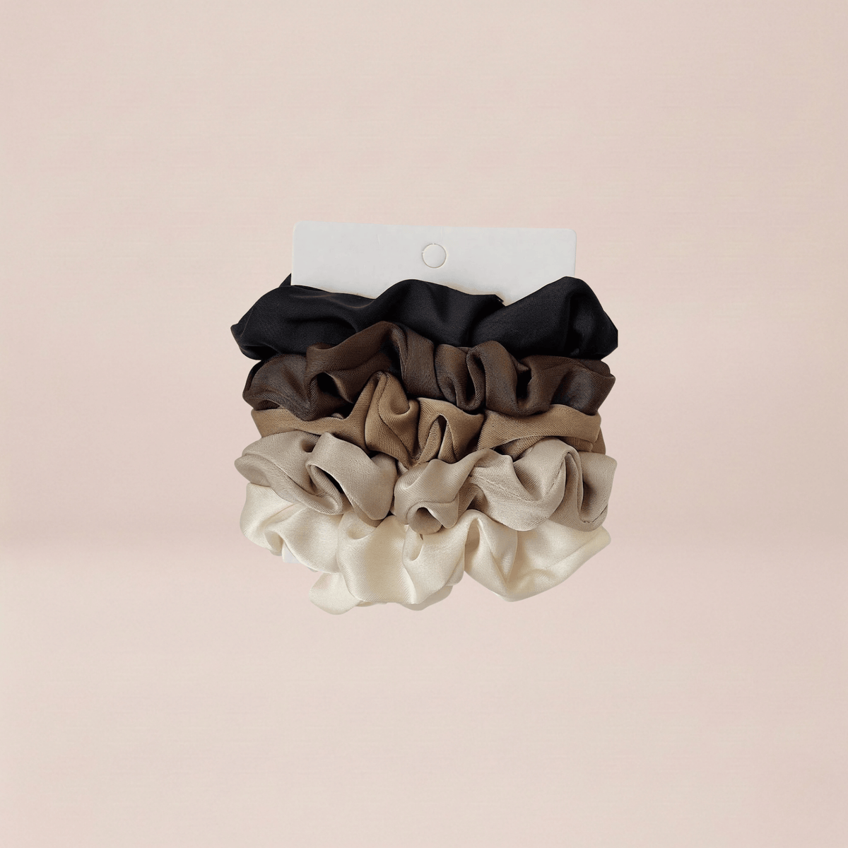 Neutral Silk Scrunchie Set