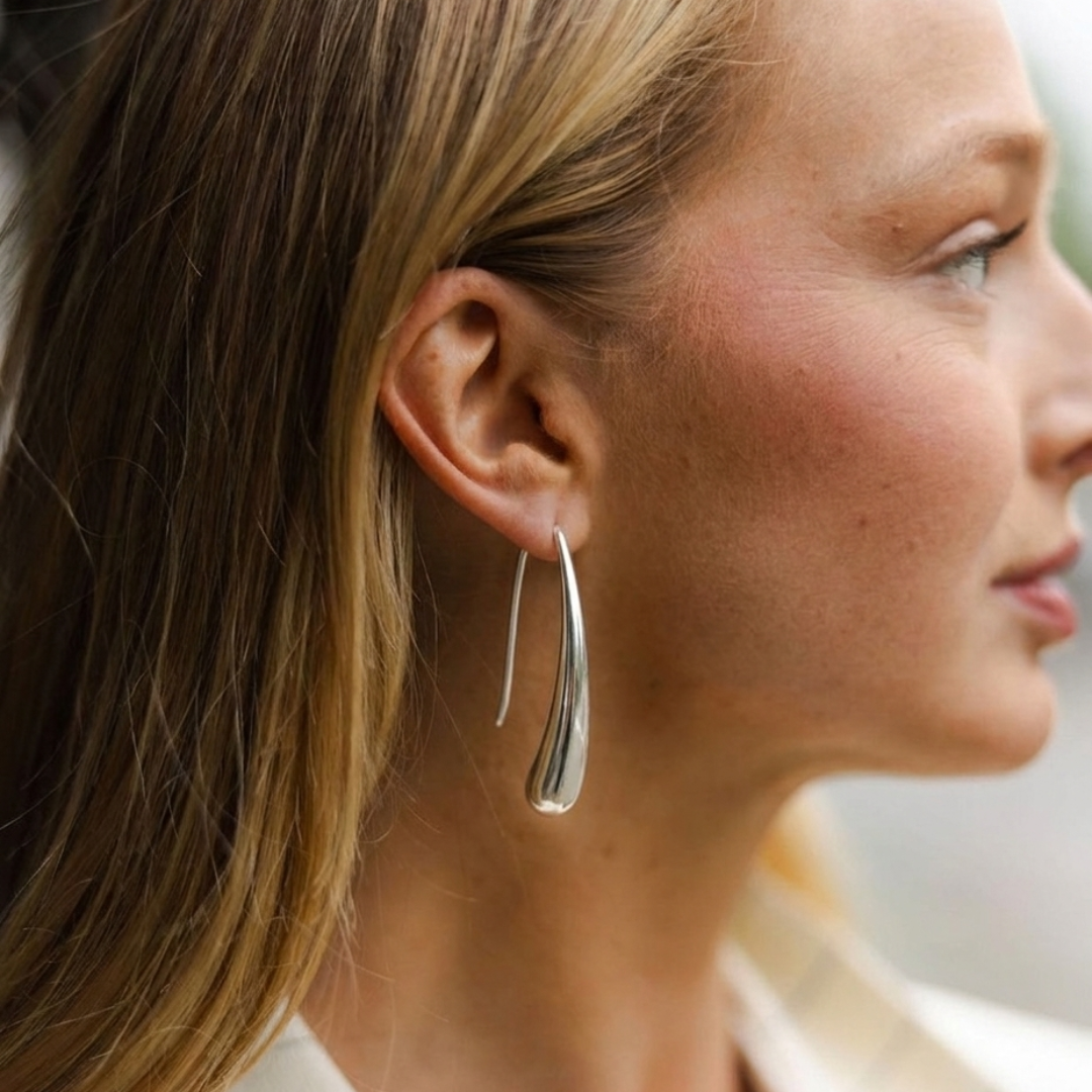 The Serenity Silver Drop Earring