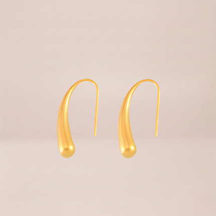 The Serenity Gold Drop Earring