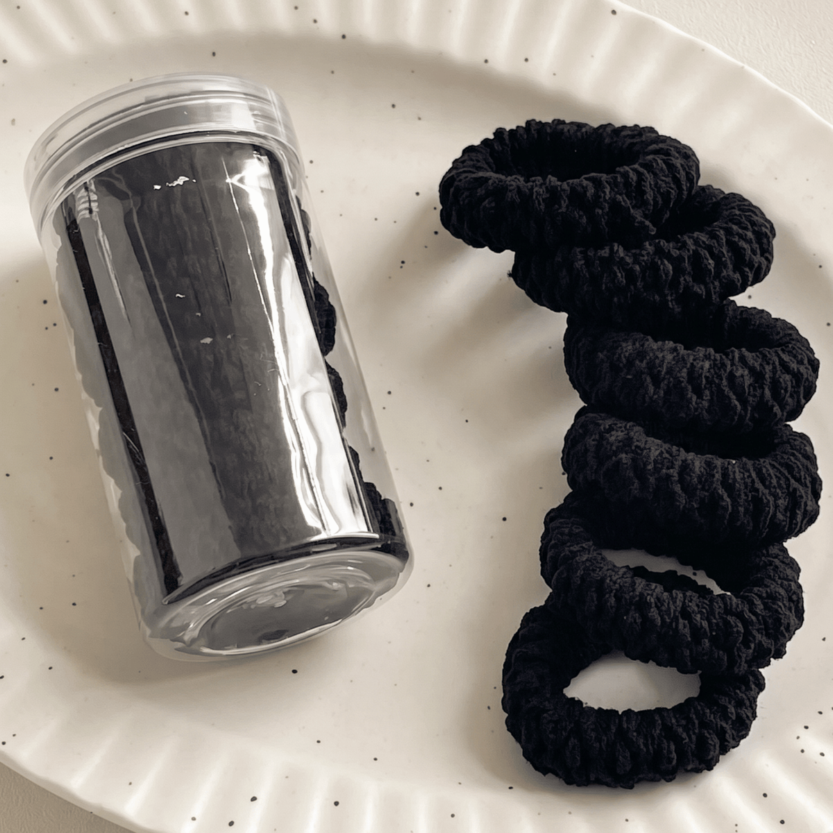 Minimalist Cotton Elastic Hair Tie Set