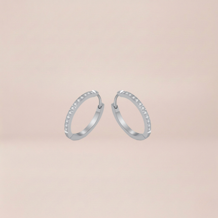 The Clarity Pave Hoop