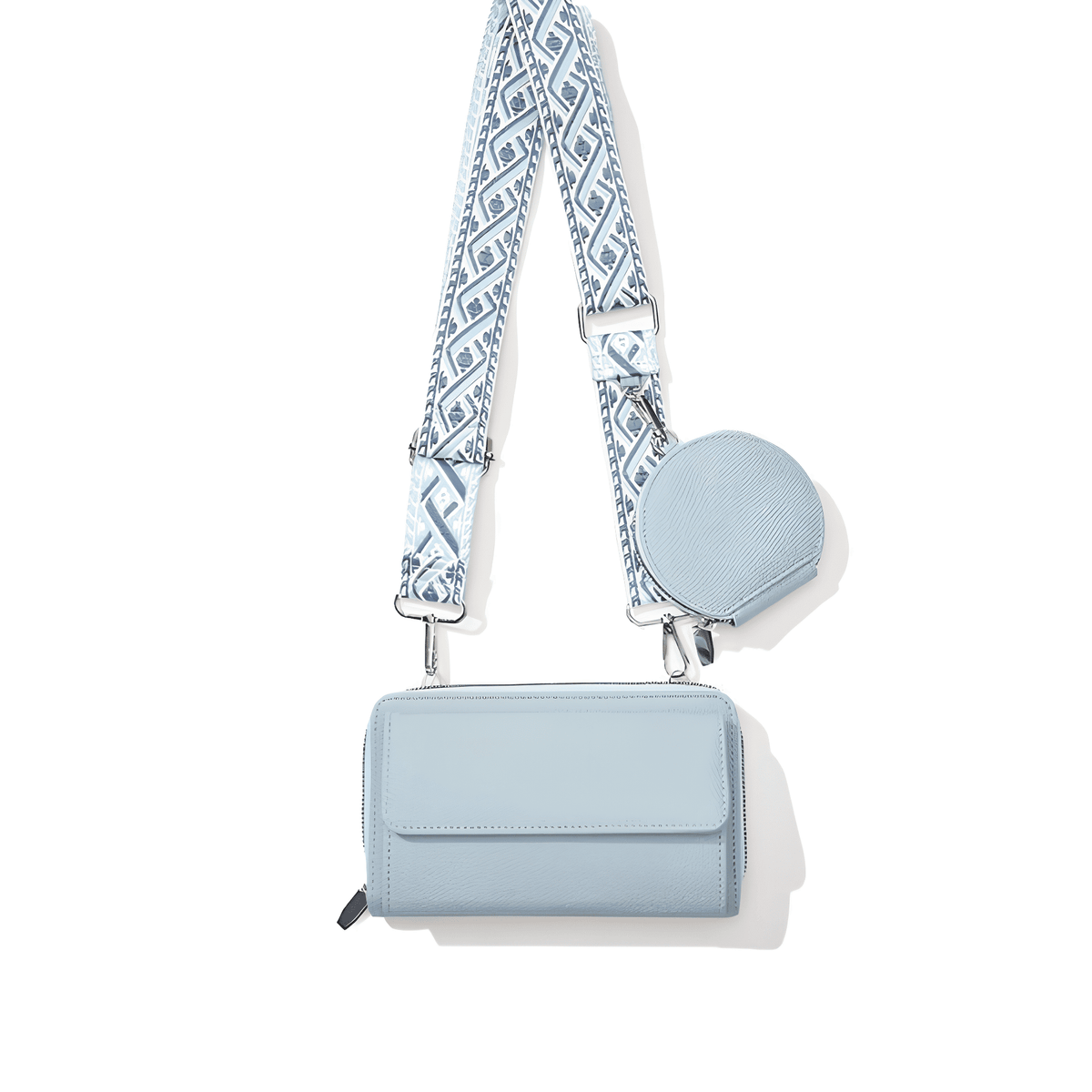 The Pastel Woven-Strap Multi-Pouch Crossbody