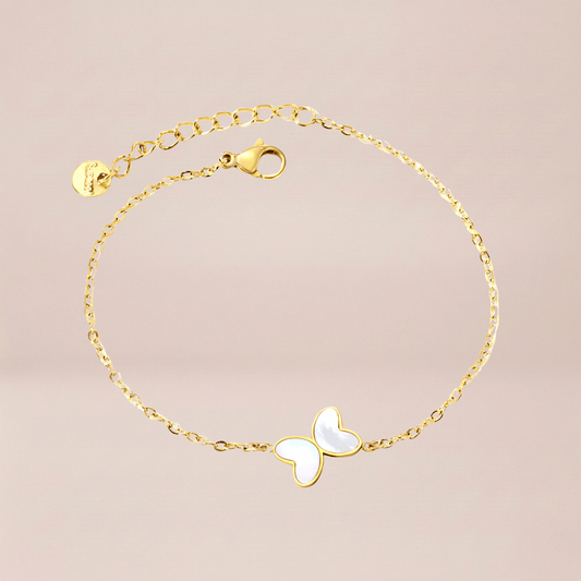 Mother-of-Pearl Butterfly Bracelet