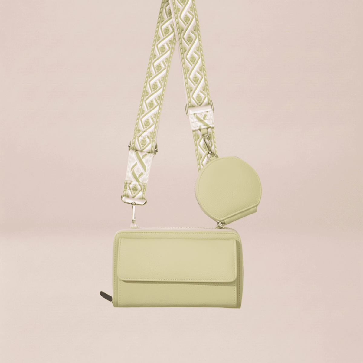 The Pastel Woven-Strap Multi-Pouch Crossbody