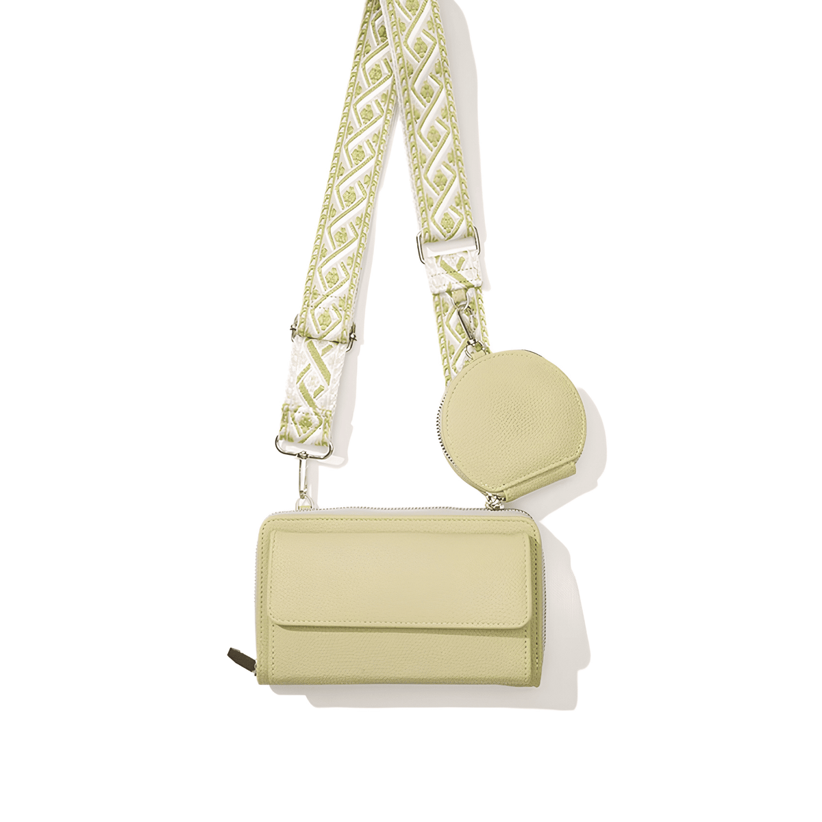 The Pastel Woven-Strap Multi-Pouch Crossbody