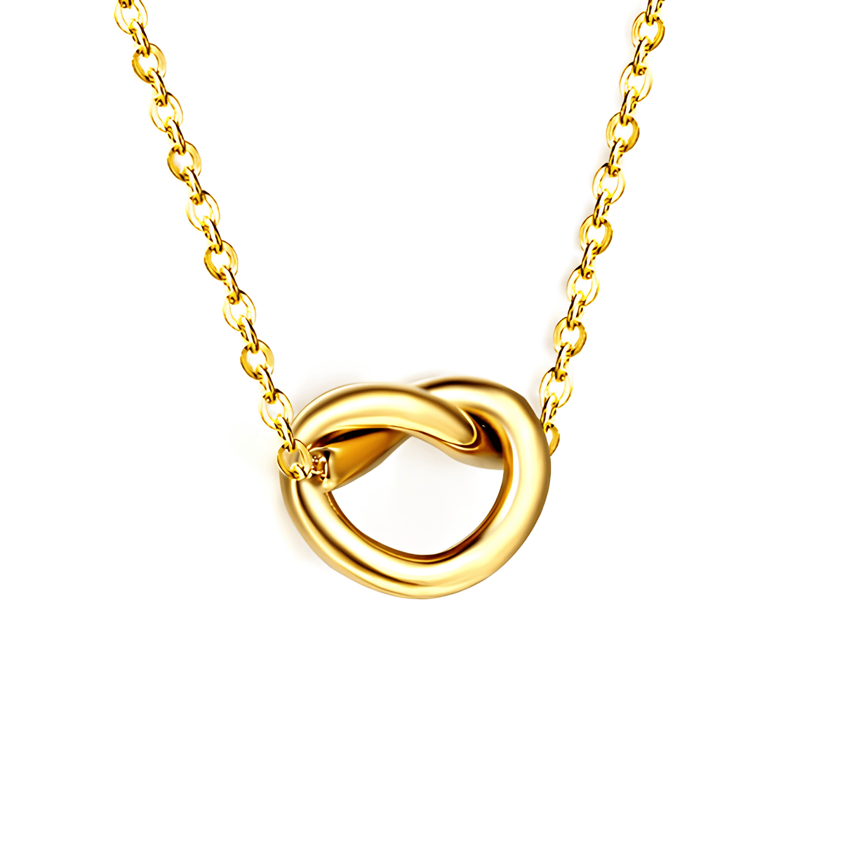 Intertwined Love Knot Necklace