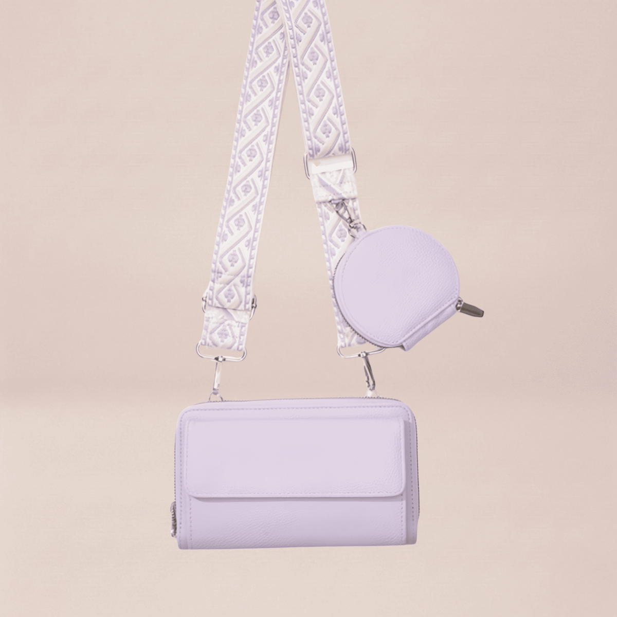 The Pastel Woven-Strap Multi-Pouch Crossbody
