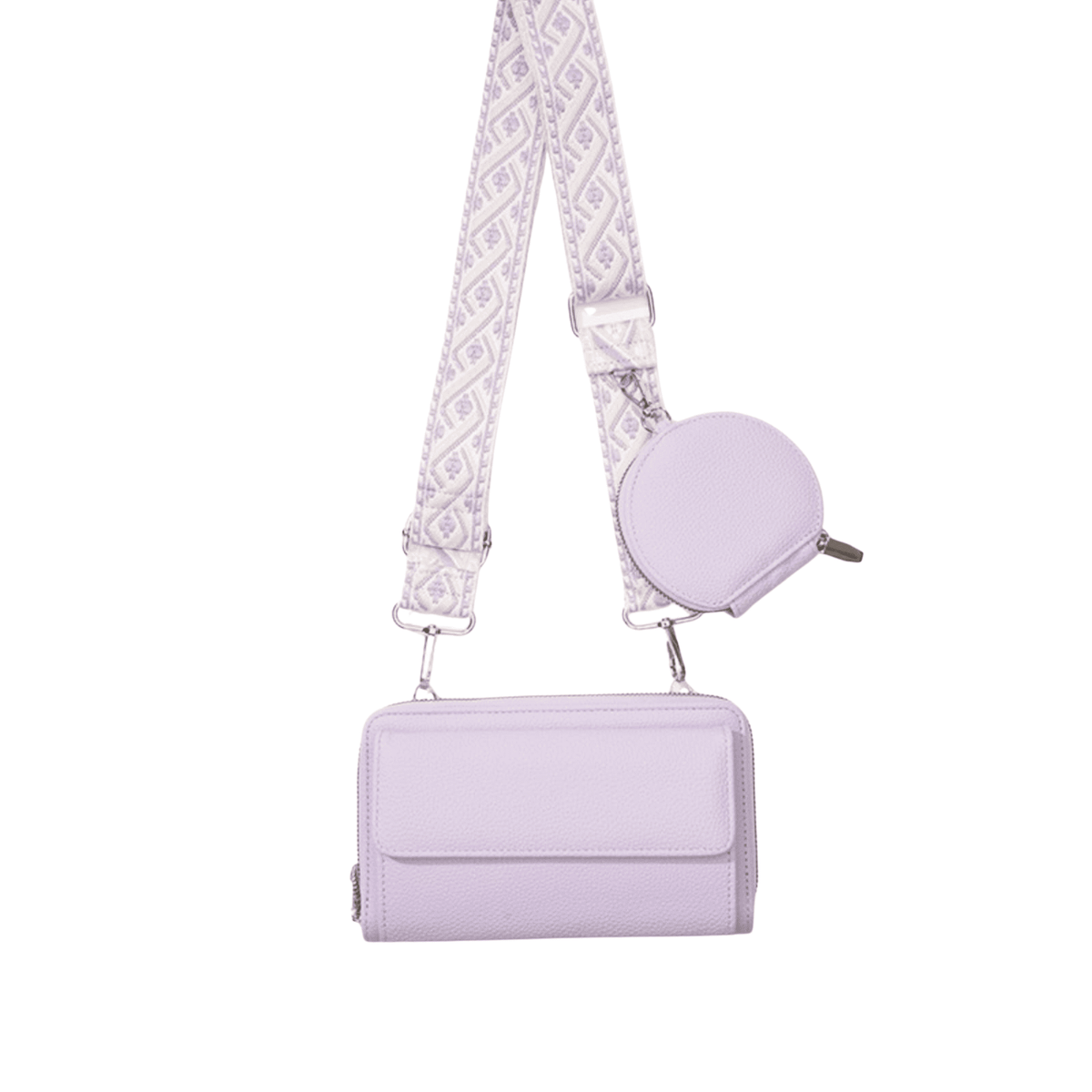 The Pastel Woven-Strap Multi-Pouch Crossbody