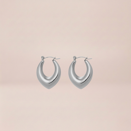 The Sculptural Teardrop Hoop