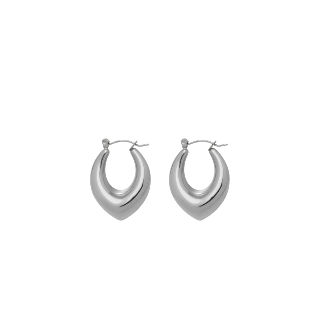 The Sculptural Teardrop Hoop