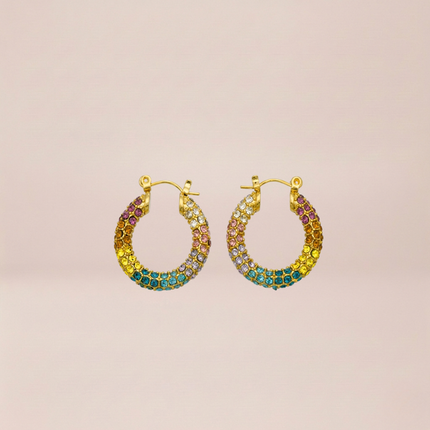 The Prism Pave Hoop