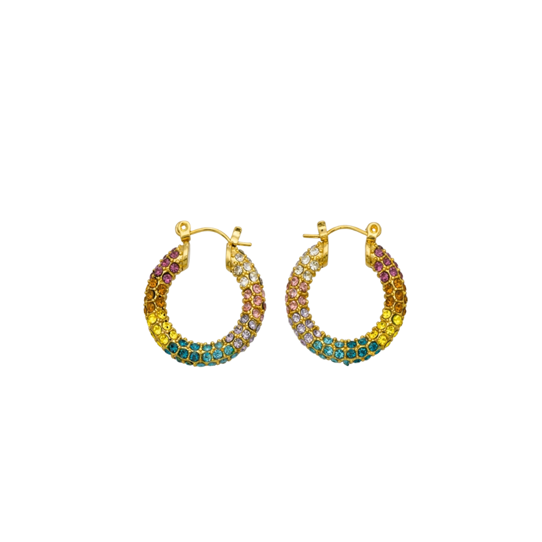 The Prism Pave Hoop