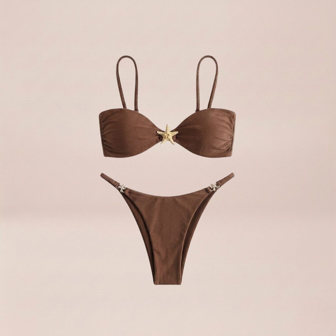 Coffee Brown Underwire Bikini