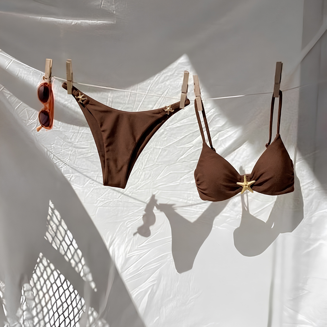 Coffee Brown Underwire Bikini