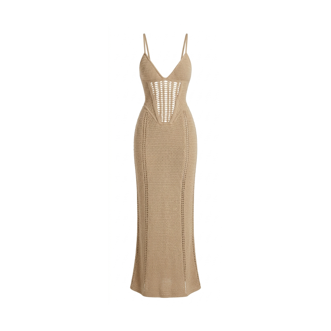 Crochet Maxi Beach Dress