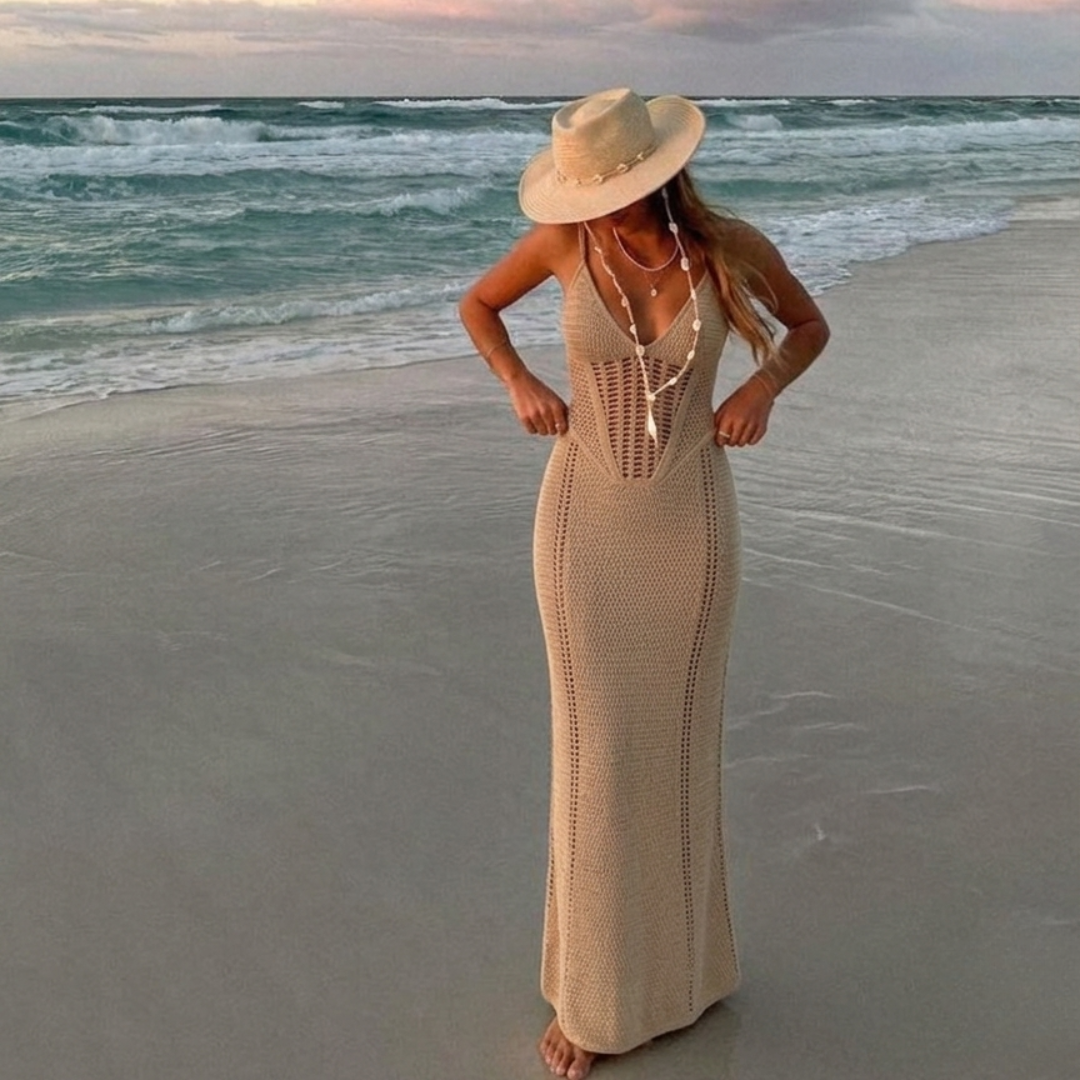 Crochet Maxi Beach Dress