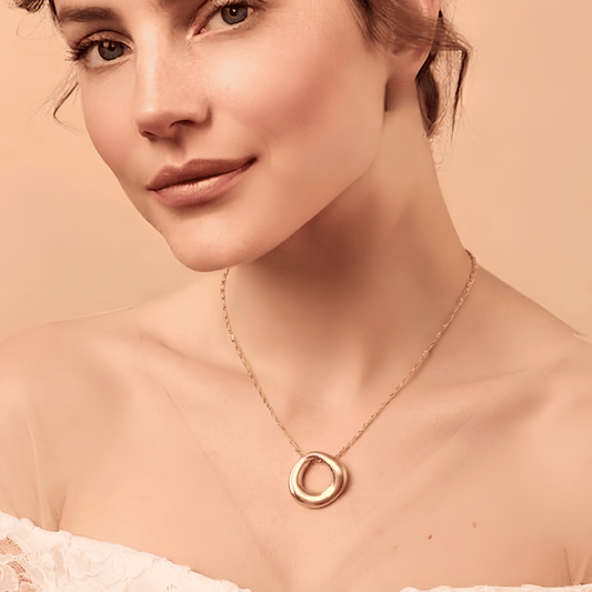 Sculptural Organic Loop Necklace