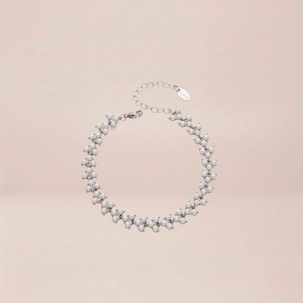 The Silver Pearl Garland Bracelet