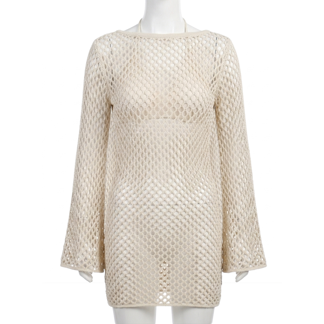 Crochet Fringe Beach Cover-Up