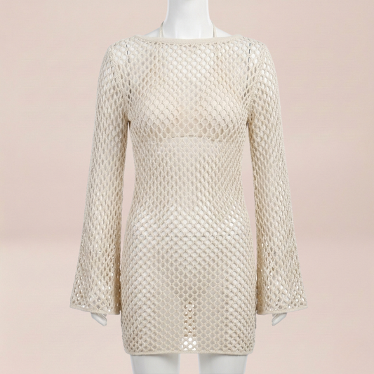 Crochet Fringe Beach Cover-Up